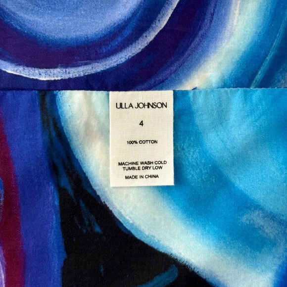 Ulla Johnson Midi Ruffle Printed Nora Cotton Skirt - Picture 7 of 7